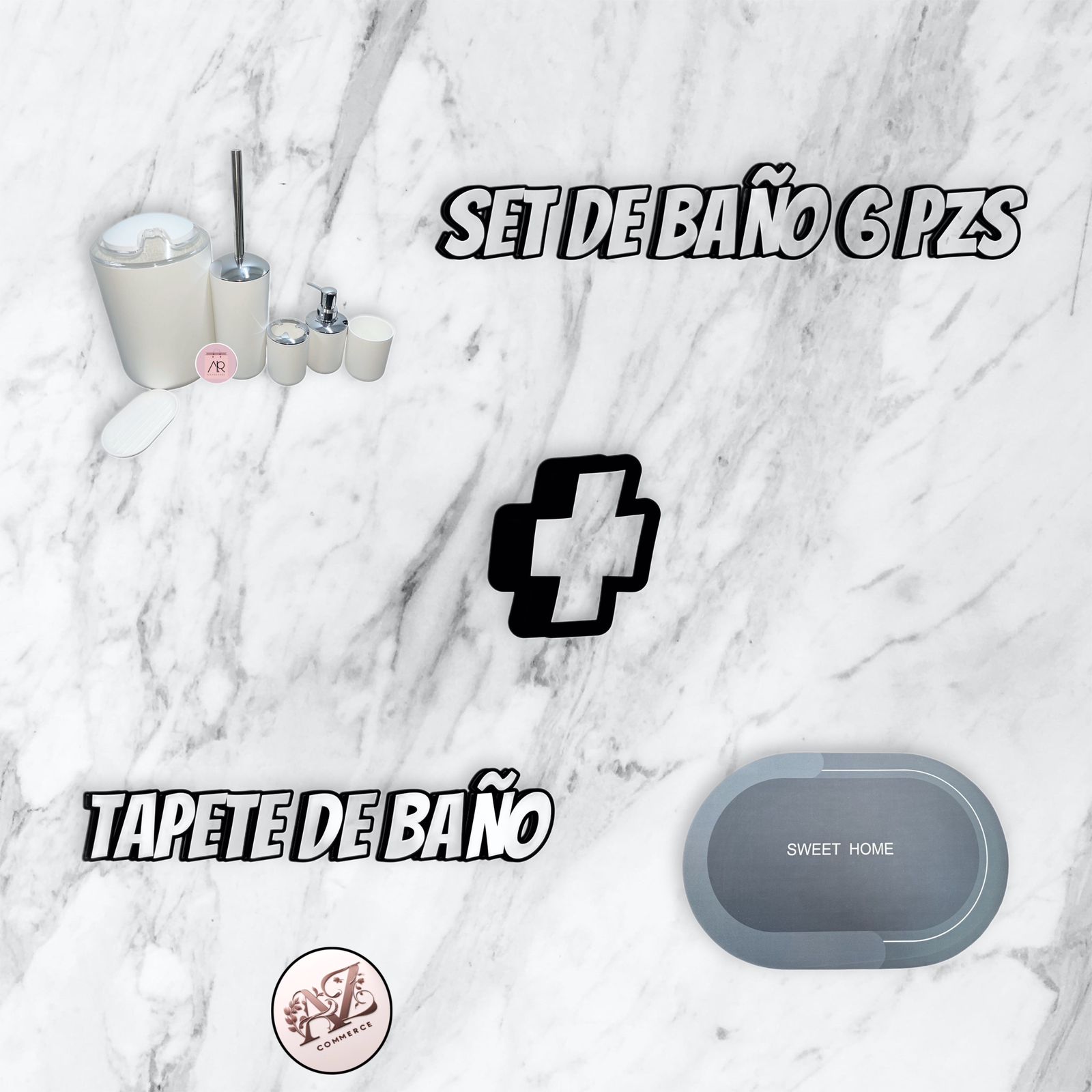 COMBO KIT DE BAÑO + TAPATE BAÑO